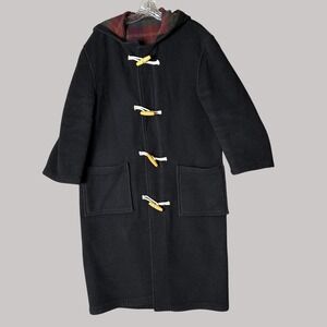 Vintage Orvis Duffle‎ Wool Cashmere Coat Womens Medium Goth Vamp Vintage
